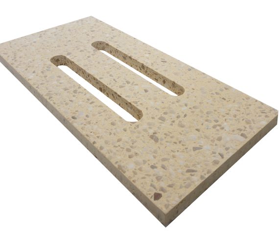 GRELHA PRENSADO ESCOVADO BEGE